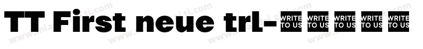 TT First neue trl字体转换